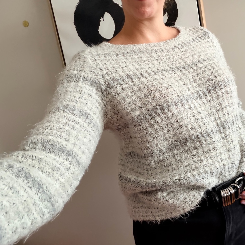 LOFT Oversized Textured Knit Sweater